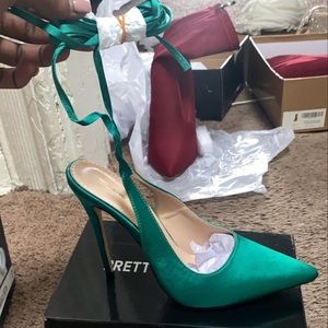 Emerald Green Heels